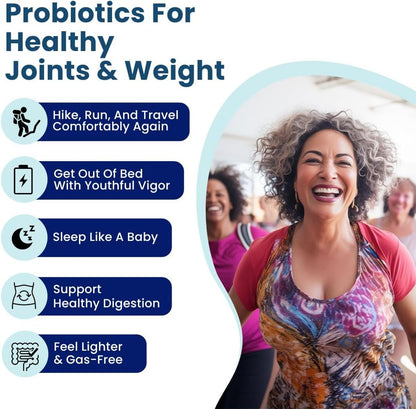 Provitalize Menopause Probiotic Supplement | Turmeric, Moringa & Bioperine