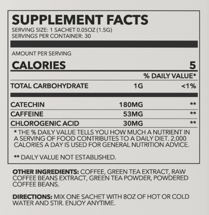 Zen Energy Green Tea & Coffee