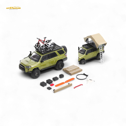 GCD Toyota Super Overlord Light Modified Version 4 Runner - Olive Green 1:64