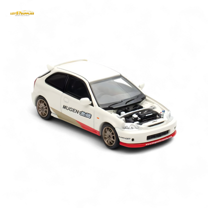 Motorhelix Honda Civic EK9 MUGEN Malaysia Limited Edition - White 1:64