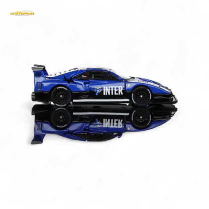 (Pre-Order) Demon King Auto F40 LB-Works Wide-Body Gull Wing Gate Modified - Inter Milan Livery 1:64