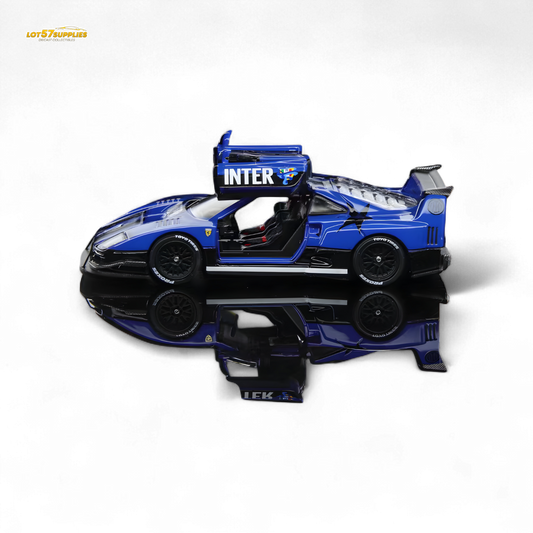 (Pre-Order) Demon King Auto F40 LB-Works Wide-Body Gull Wing Gate Modified - Inter Milan Livery 1:64