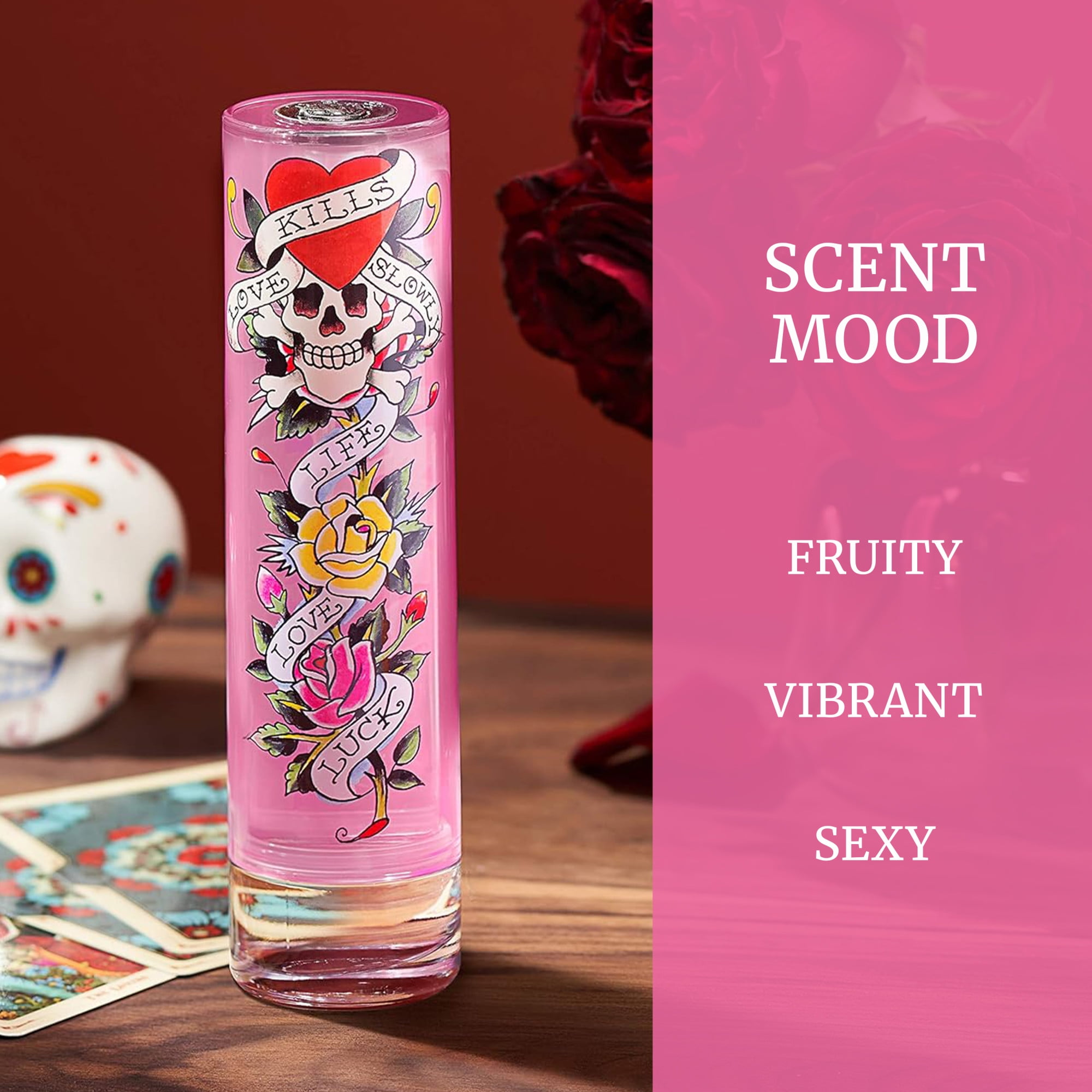 Ed Hardy Fine Fragrance Body Mist for Women 8.0 fl oz Long-Lasting Spray Perfume