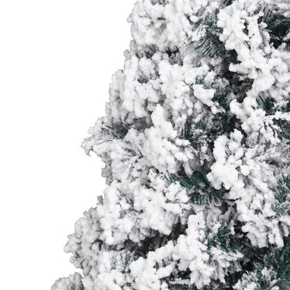 Green Flocking 6ft, 750 Branches, Automatic Tree Structure, PVC Material Christmas Tree