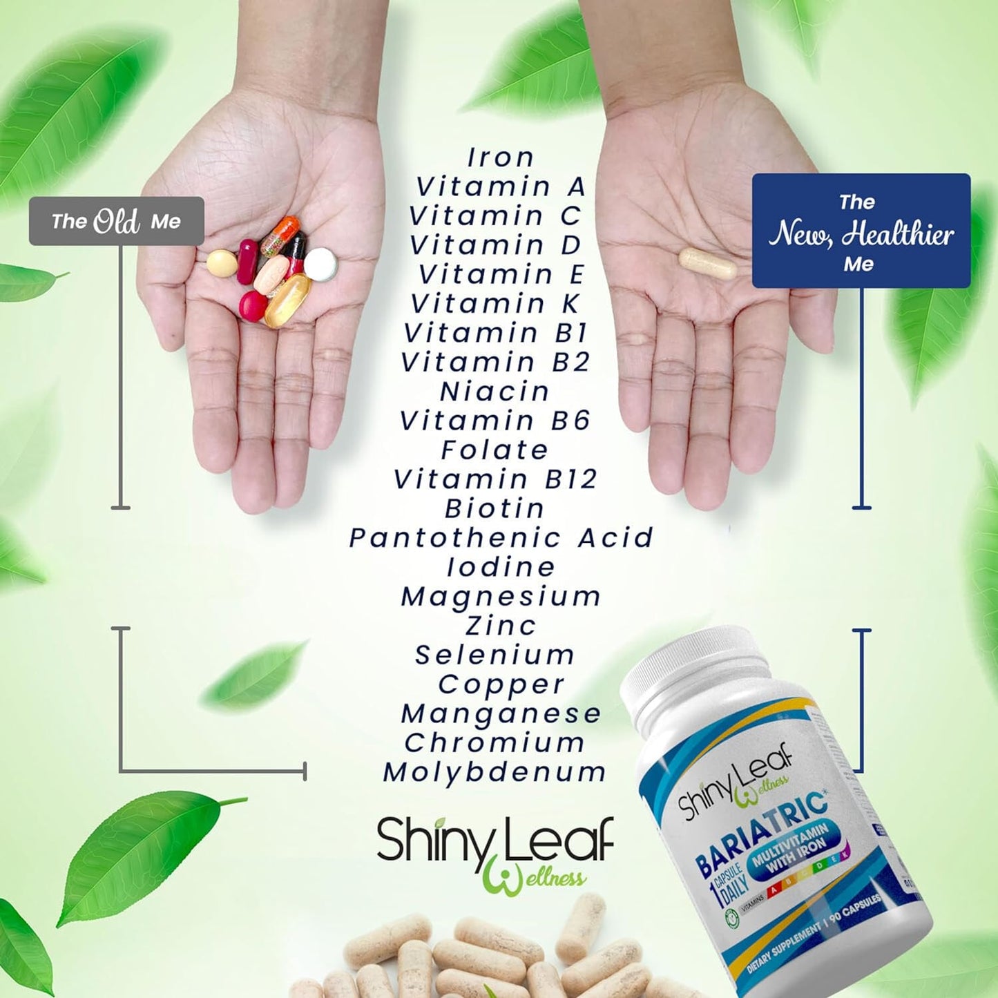 Bariatric Multivitamin with Iron and Calcium Citrate 600mg (Unflavored)