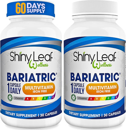 Shiny Leaf Methylated Bariatric Multivitamin Without Iron