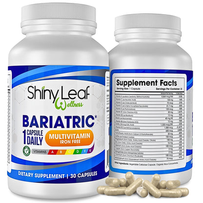 Shiny Leaf Methylated Bariatric Multivitamin Without Iron