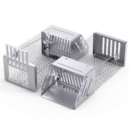 1Pc Automatic Continuous Rat Trap Single Door Mouse Cage Humane Live Animal Trap Cage Indoor Outdoor For Small Rodents Mice Voles