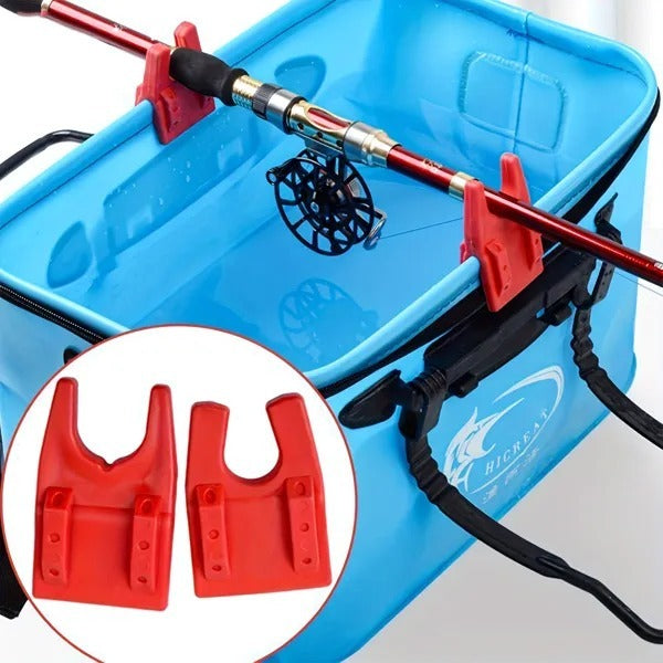 8-Piece Fishing Organizer Set Adjustable Rod Holders