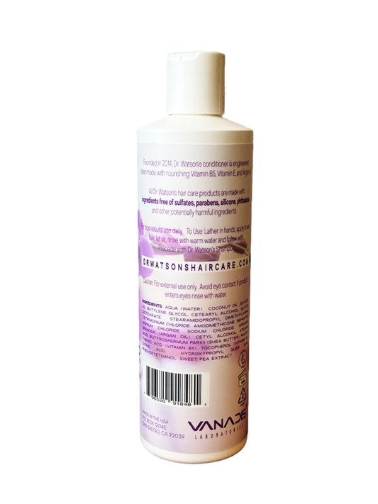 Dr. Watson's Hair Care | Vitamin Rich Conditioner | Sweet Pea | 16 Oz.