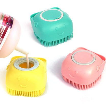 Silicone Dog Bath Massage Gloves Brush – Pet Grooming & Shampoo Comb for Dogs & Cats