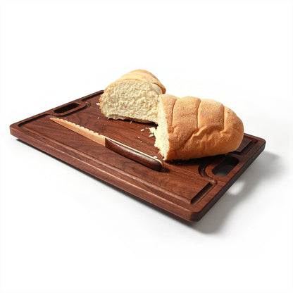 Father’s Day Butcher's Guide Custom Cutting Board, 18" x 12" Walnut Cutting Board, Juice Groove, Serving Tray, Gift for Dad, Made in the USA