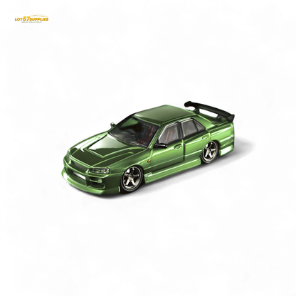Mortal ER34 SKYLINE URAS Transparent Metallic Green 1:64