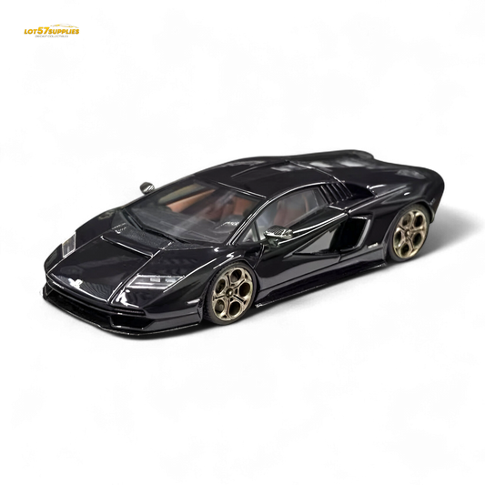 Fuelme Model NEO COUNTACH LPI 800-4 NERO MAIA BLACK 1:64 Resin