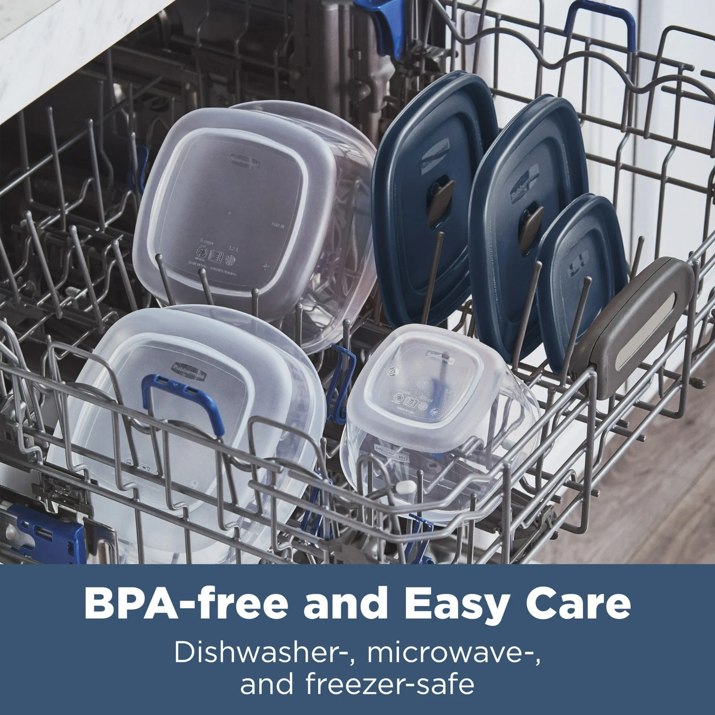 Rubbermaid Easy Find Lids Food Storage Containers with Vented Lids, 26 Piece Set