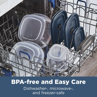 Rubbermaid Easy Find Lids Food Storage Containers with Vented Lids, 26 Piece Set