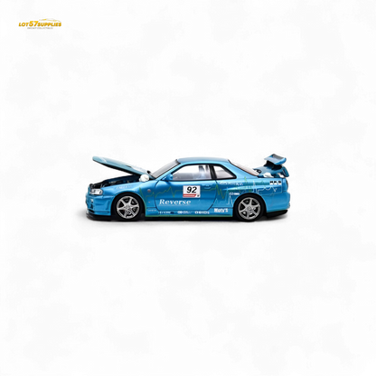Cool Art Skyline R34 Blue #92 Ordinary 1:64