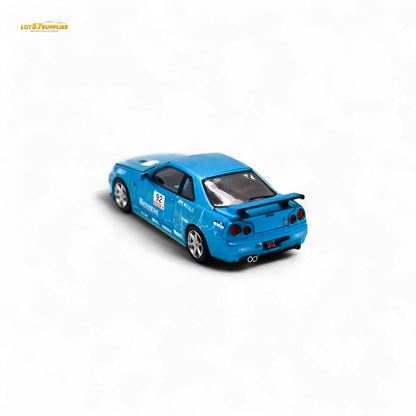 Cool Art Skyline R34 Blue #92 - With Figure 1:64