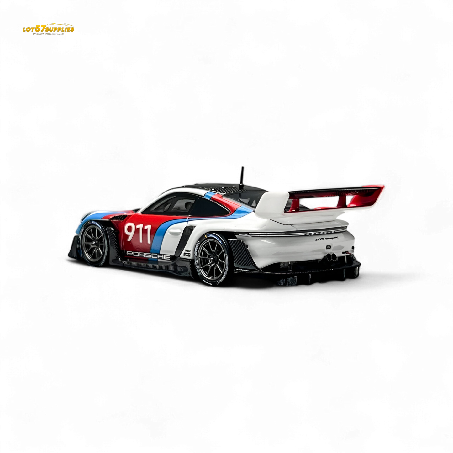 (Pre-Order) HKM Model Porsche 911 (992) GT3 R Rennsport White #911 1:64