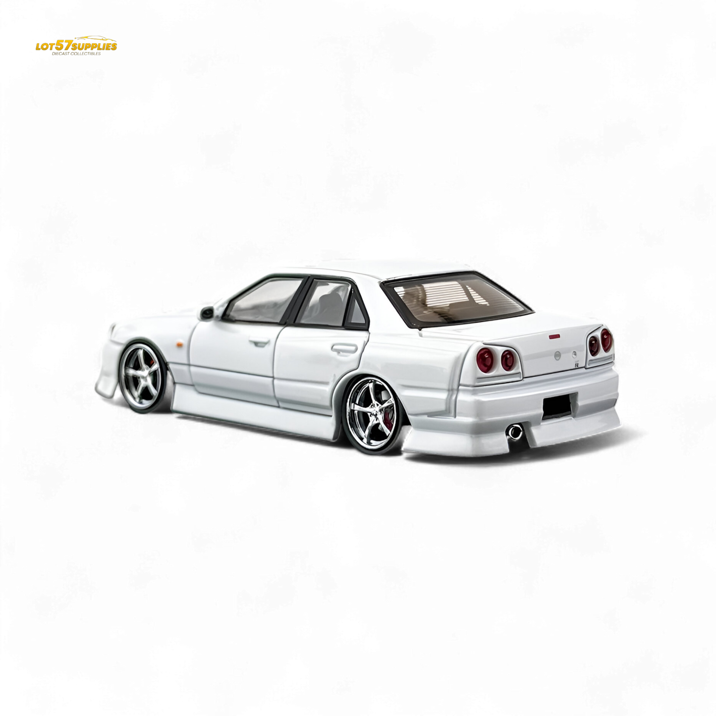 Mortal ER34 SKYLINE URAS Pearl White 1:64