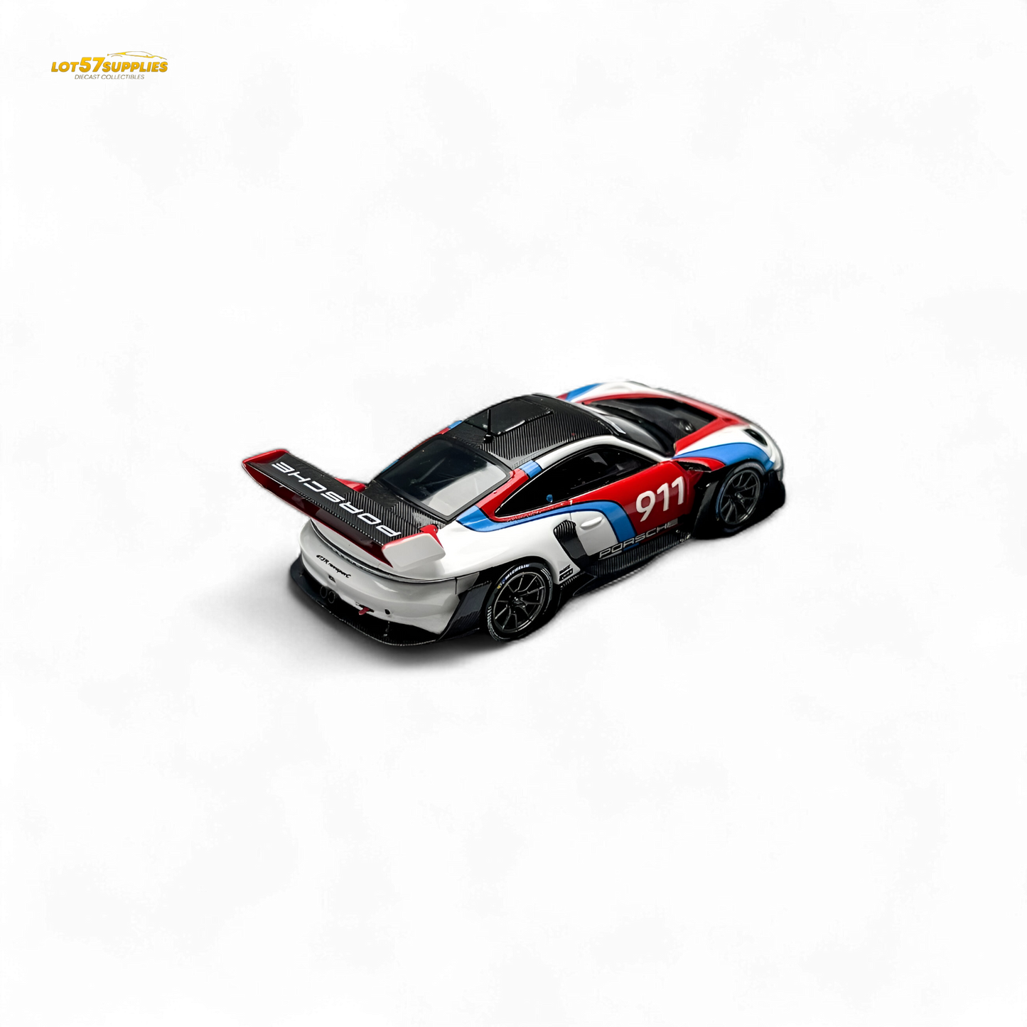 (Pre-Order) HKM Model Porsche 911 (992) GT3 R Rennsport White #911 1:64