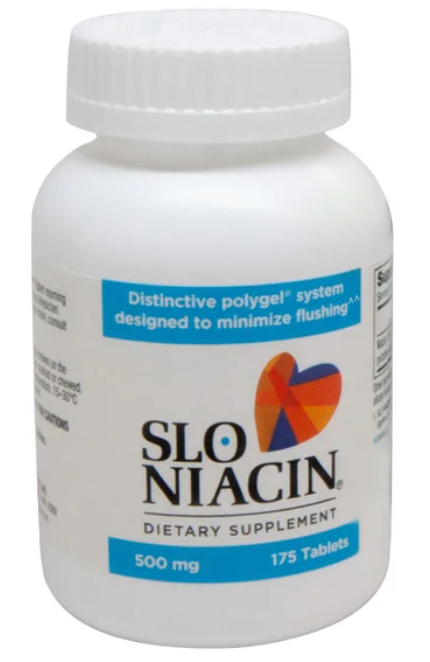 Slo-Niacin 500 mg – 175 Tablets for Heart &amp; Cholesterol Support